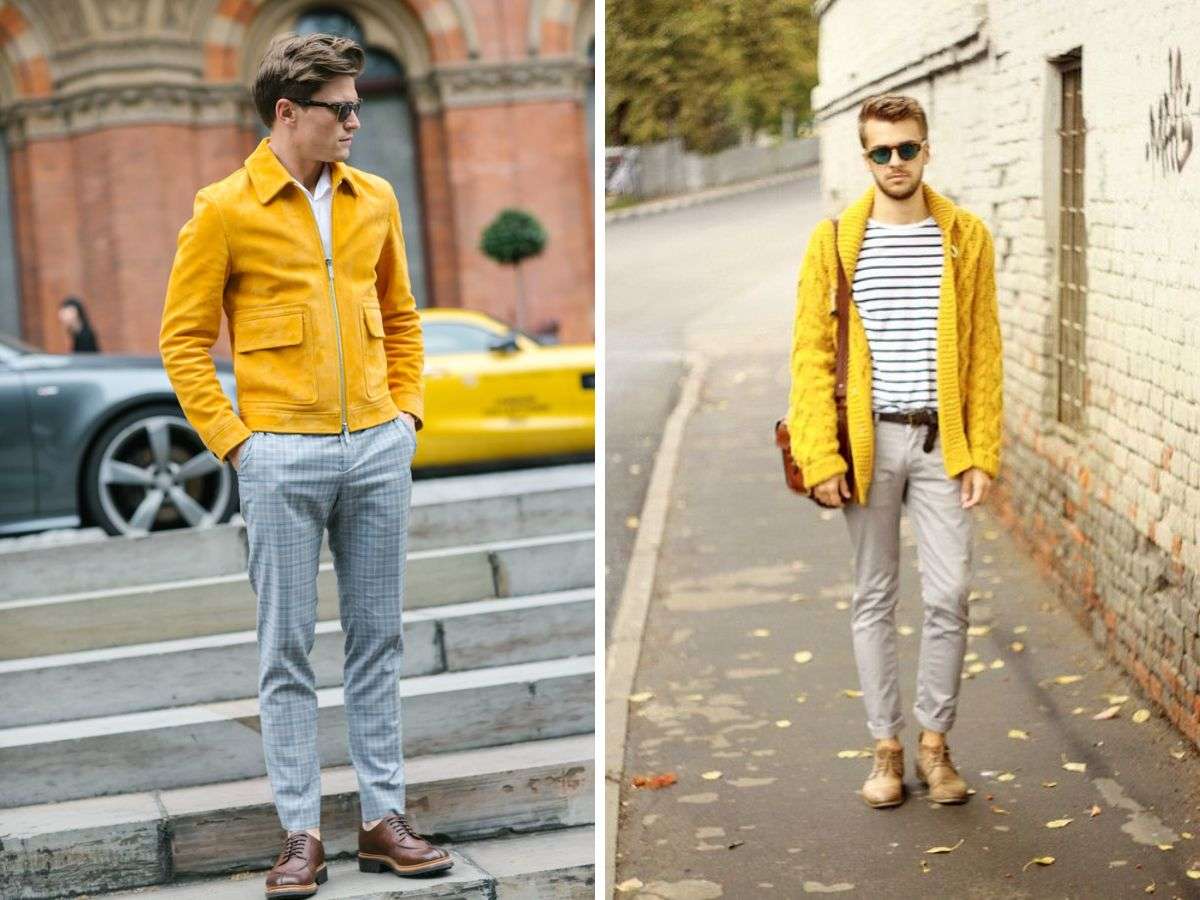 Sự kết hợp nổi bật và “ăn tiền” giữa sắc vàng và sắc xám trong thời trang  