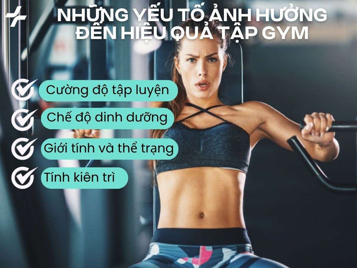 Các yếu tố ảnh hưởng đến hiệu quả tập gym