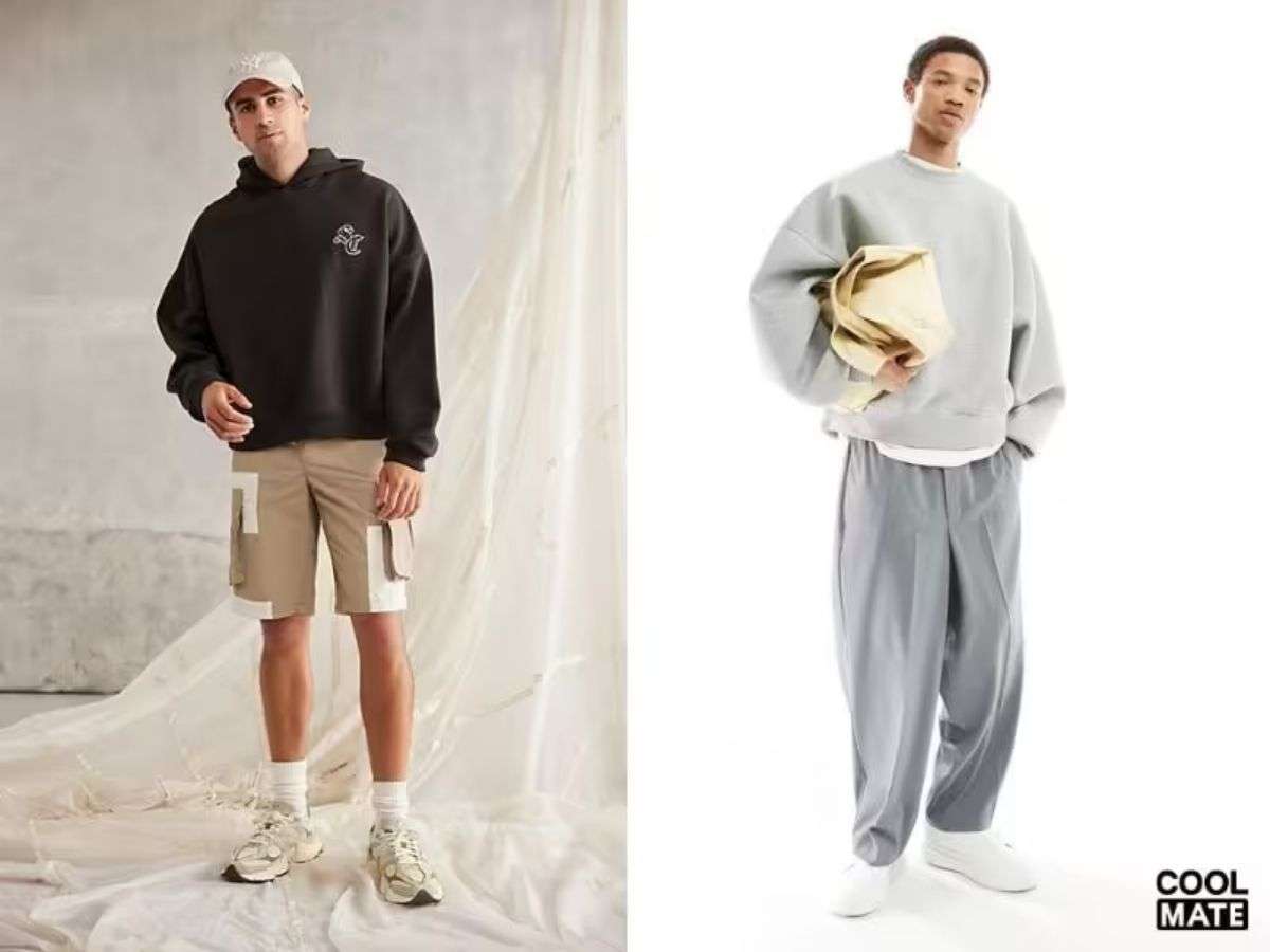 Hoddie oversize rất dễ để phối đồ