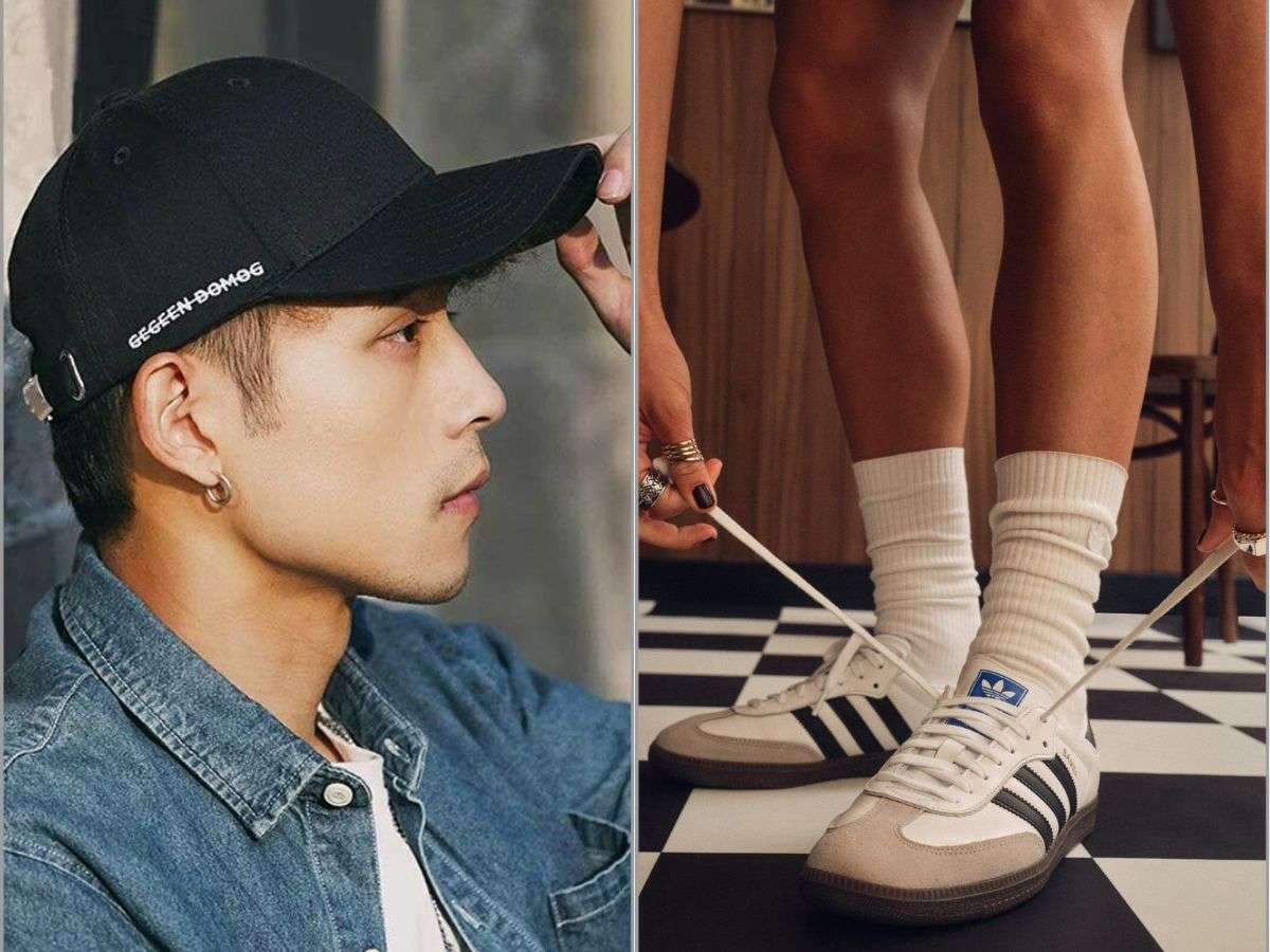 Phối với giày Adidas Samba để cân bằng với áo bóng đá