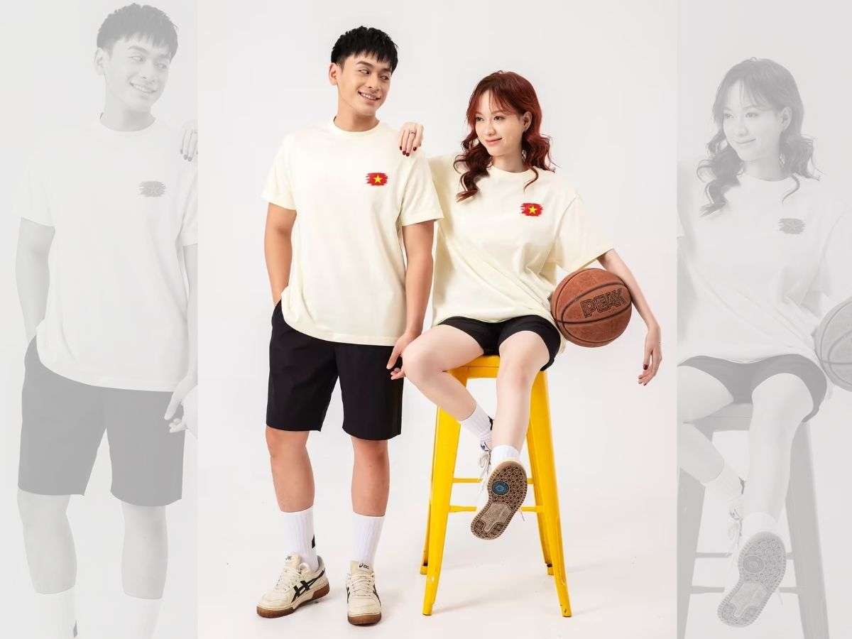 Phối áo thun mừng lễ quốc khánh và quần short Coolmate