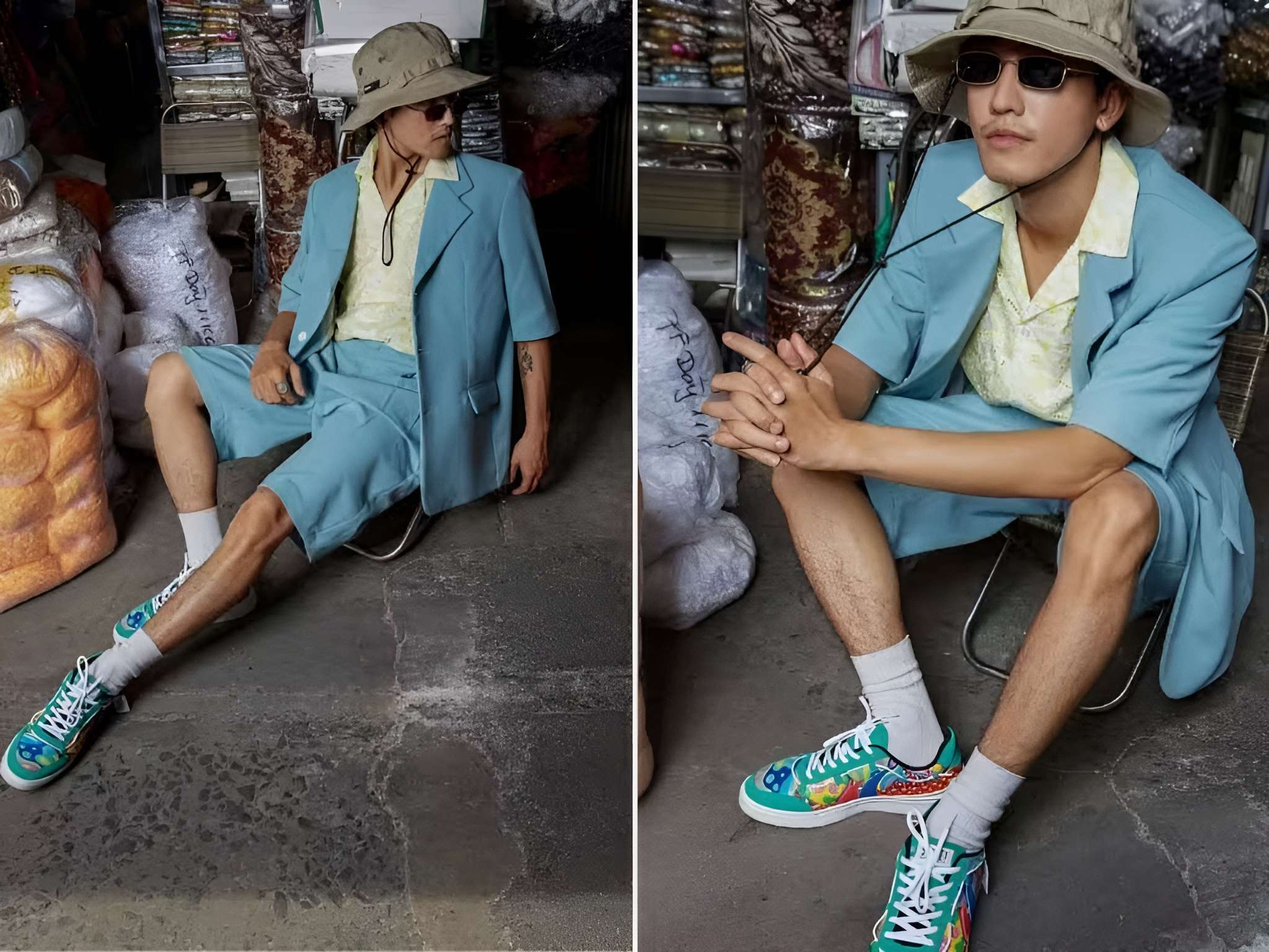 Phối giày Bitis Hunter với áo blazer tay ngắn mang đến một diện mạo vừa lạ mắt vừa thời trang, phù hợp cho các bạn trẻ cá tính