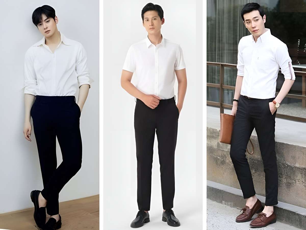  Cách phối đồ với giày Loafer nam với áo sơ mi thanh lịch