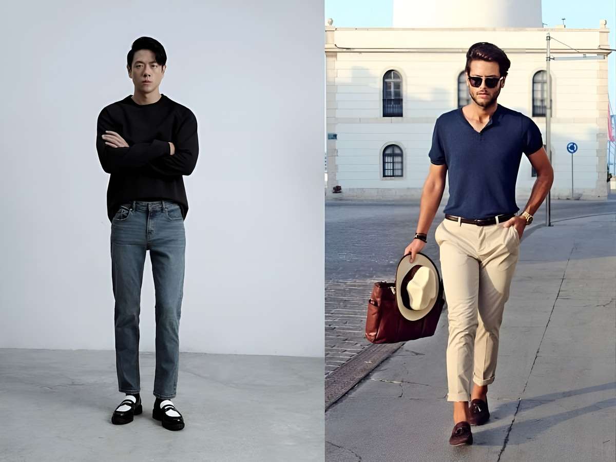 Cách mix đồ với giày loafer nam với trang phục đơn giản