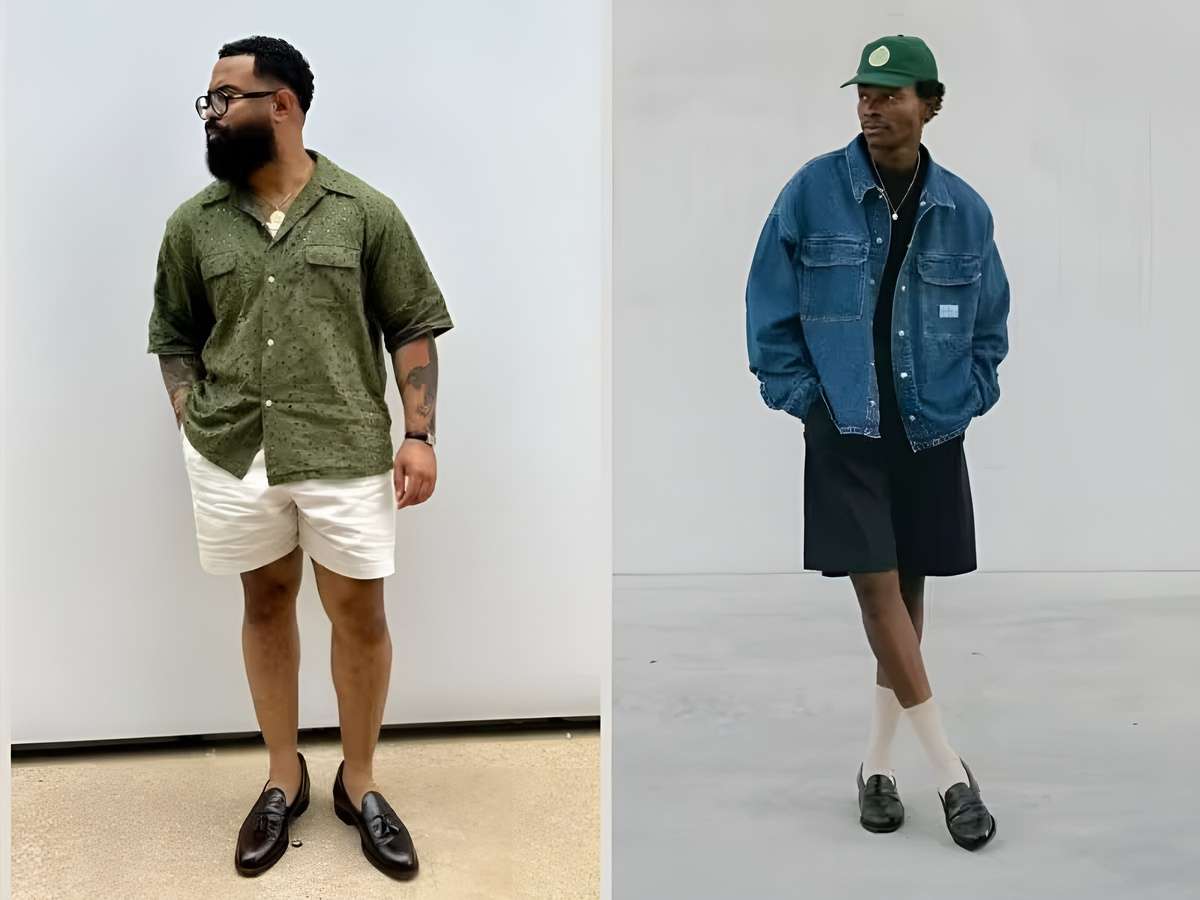 Với một đôi giày Loafer nam bạn có thể dễ dàng kết hợp cùng với quần short và áo thun