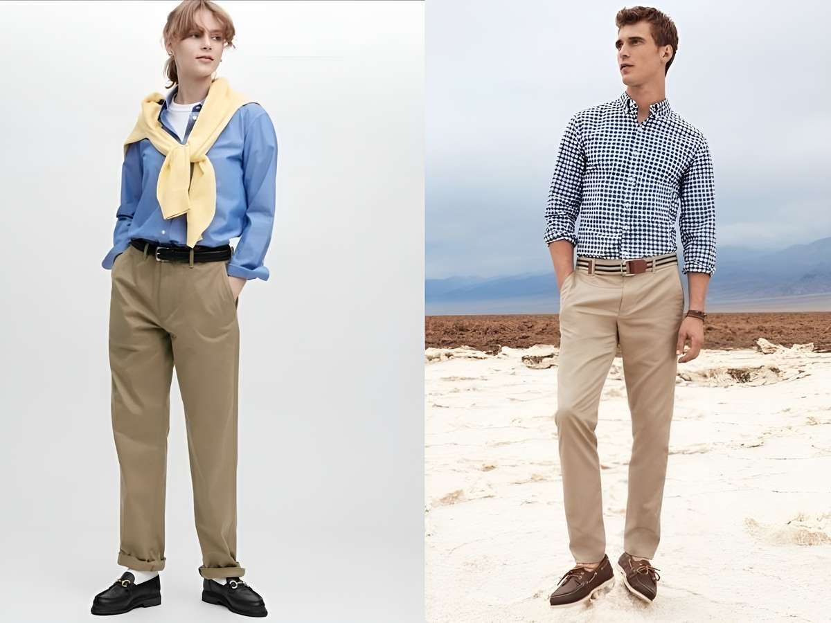 Cách phối đồ với giày Loafer nam với quần chinos