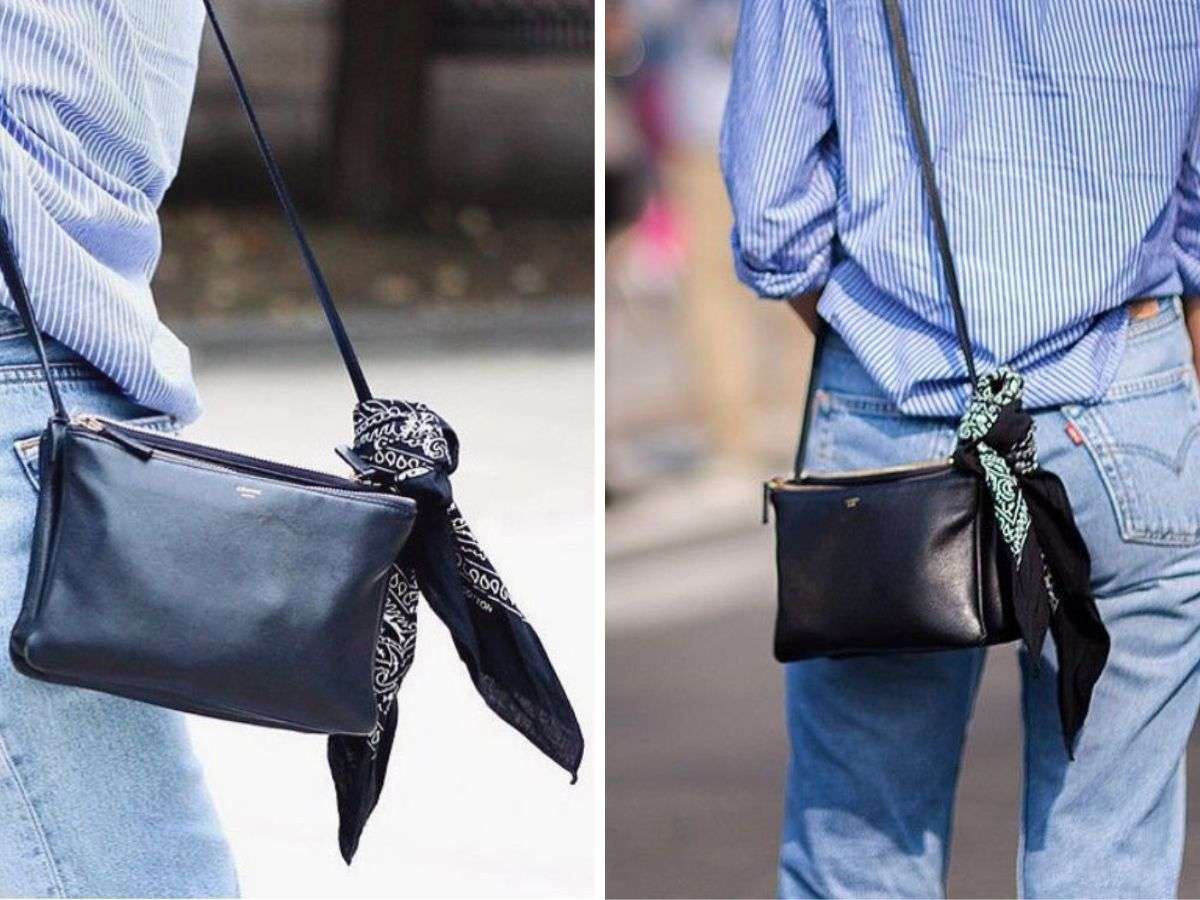 Biến hóa với cách buộc vào túi xách