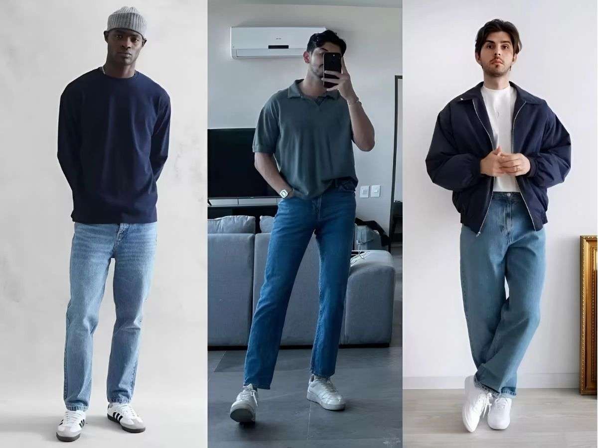 Phối màu quần jean và giày Adidas sao cho hài hòa