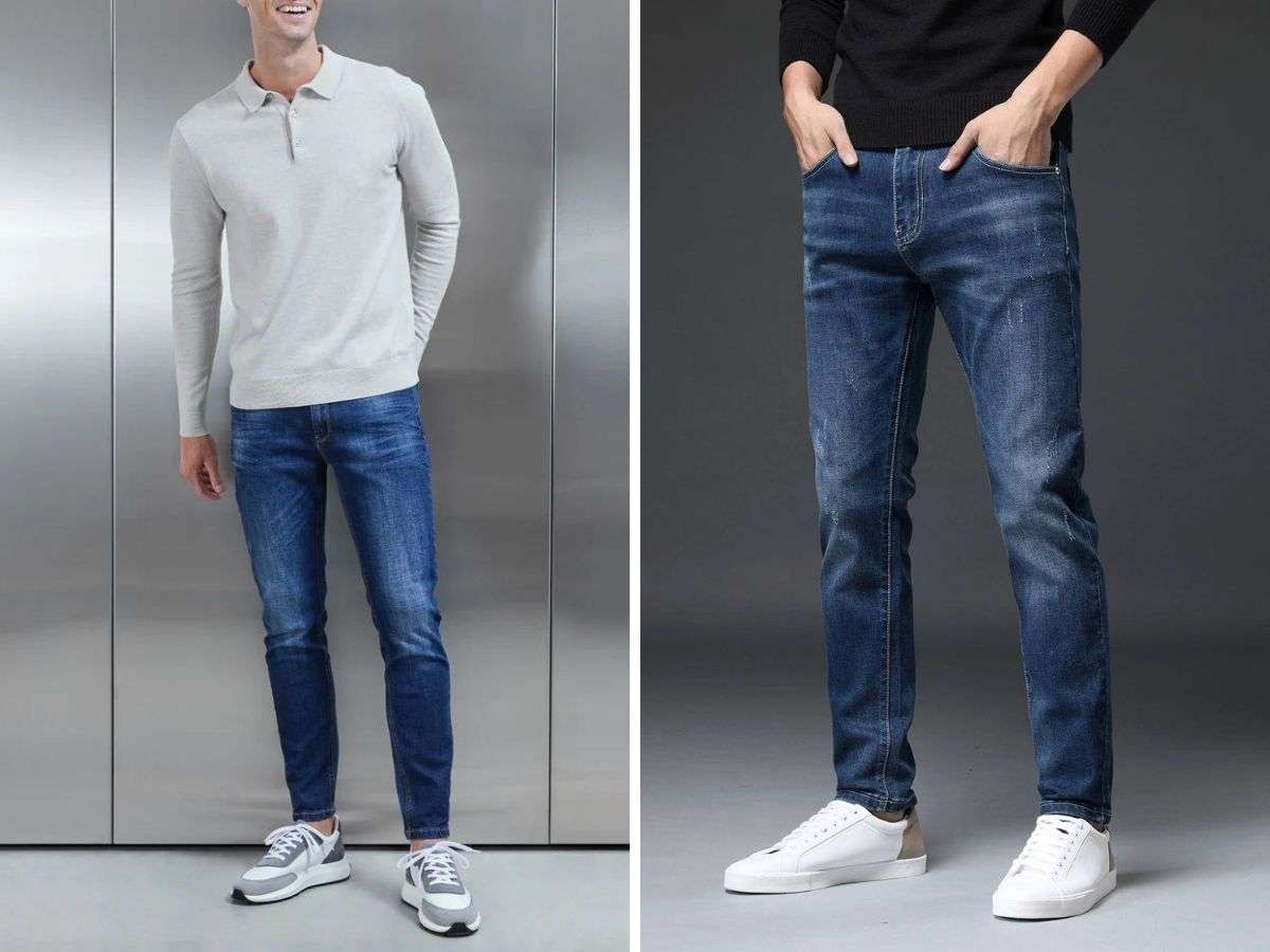 Quần slim fit mài sở hữu vẻ đẹp độc đáo và mạnh mẽ