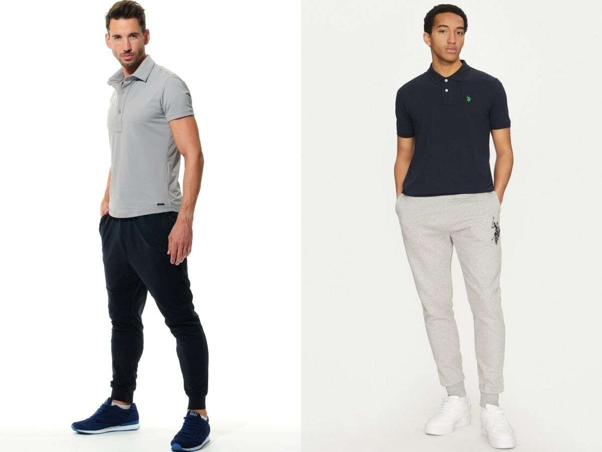 Jogger casual kết hợp linh hoạt với polo tạo nên vẻ ngoài nam tính