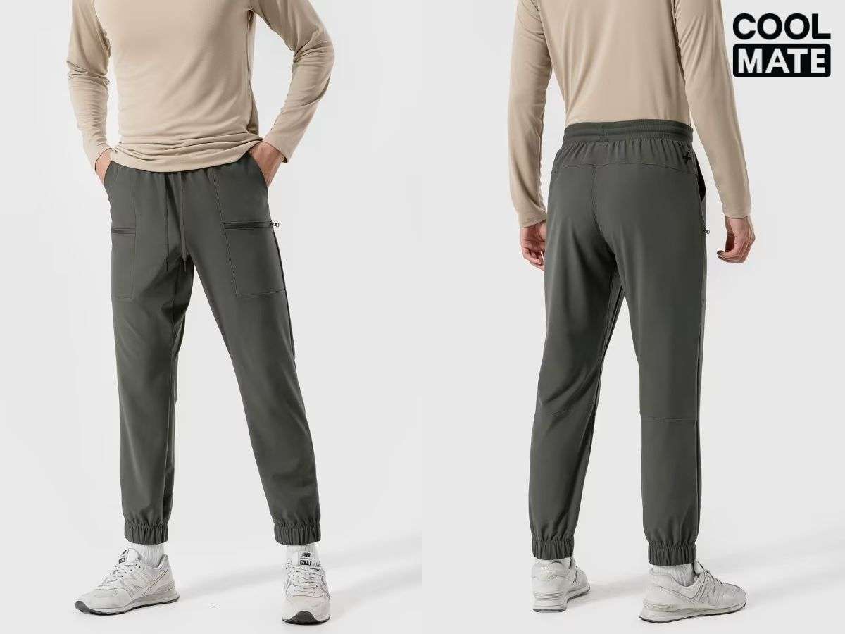 Jogger Coolmate nổi bật với chất liệu công nghệ cao và thiết kế tôn dáng