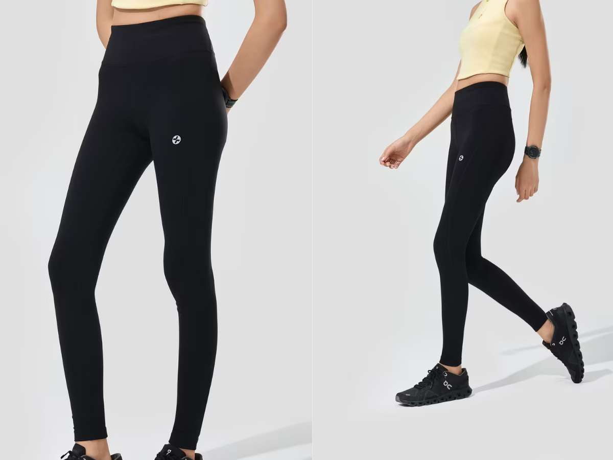 Quần Legging Full Length chạy bộ Medium Support