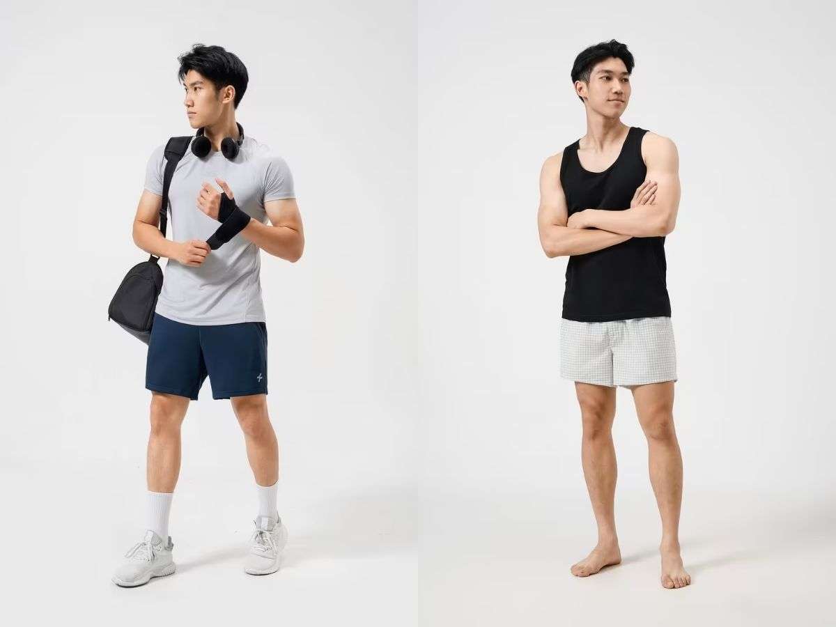 Quần short nam linh hoạt trong phong cách năng động và thư giãn