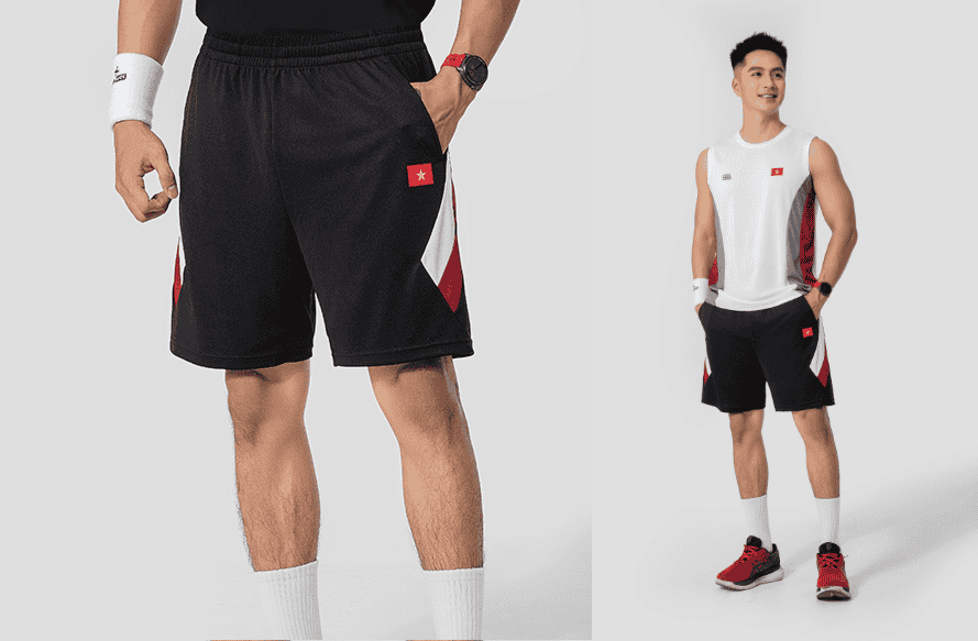 Quần shorts phối màu thể thao "Tự hào Việt Nam"
