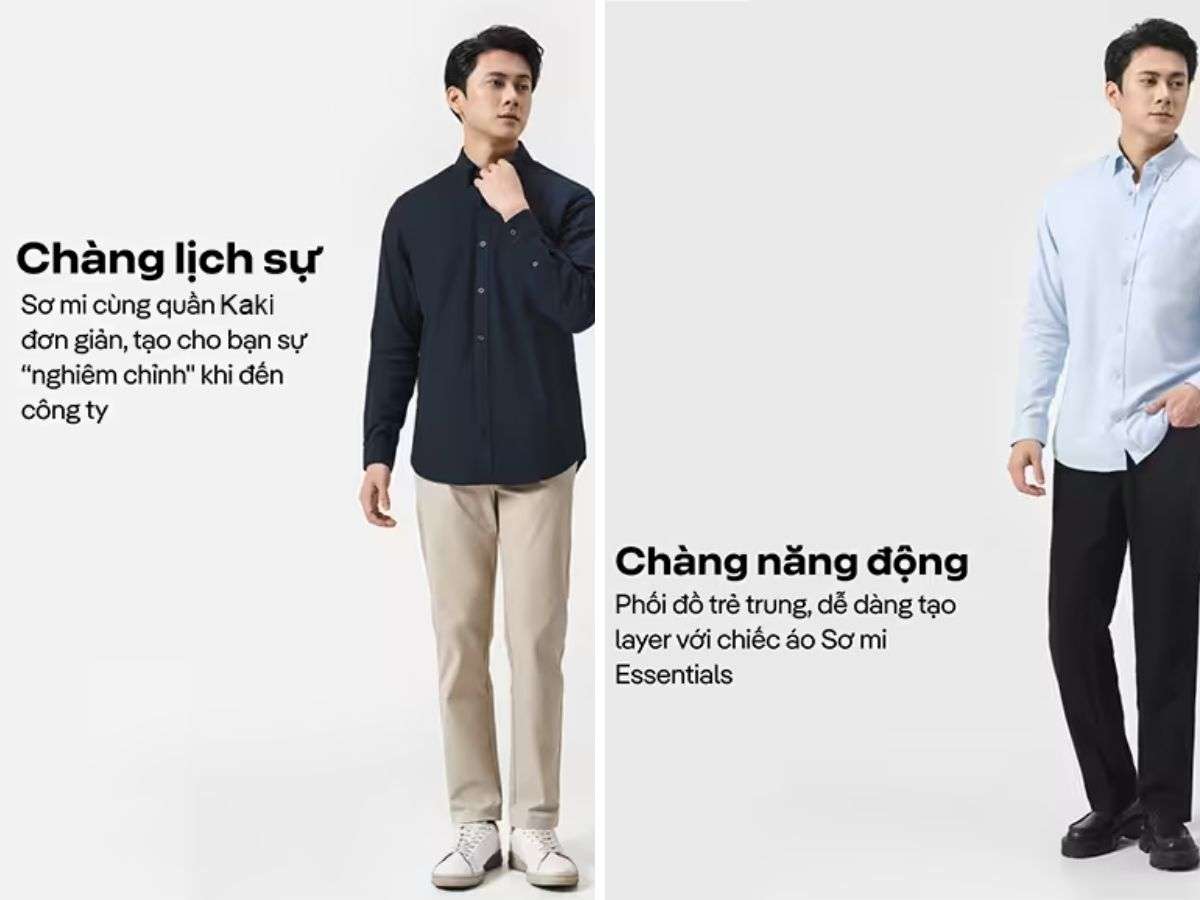 Trải Nghiệm Thực Tế Về Áo Sơ Mi Dài Tay Essentials Cotton