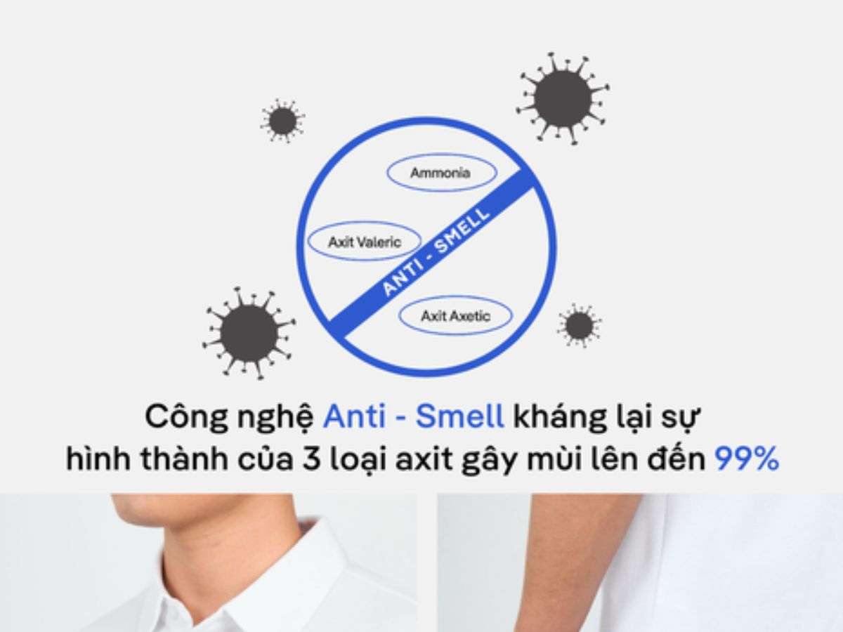 Công nghệ kháng khuẩn ngăn mùi từ gốc 