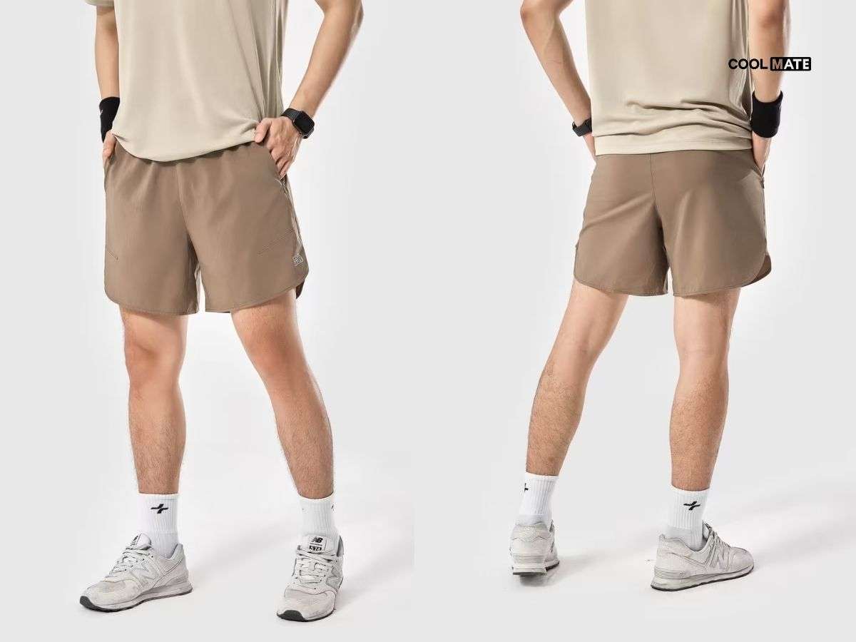 Shorts thể thao 6" nam túi zipped, khô thoáng Ex-Dry