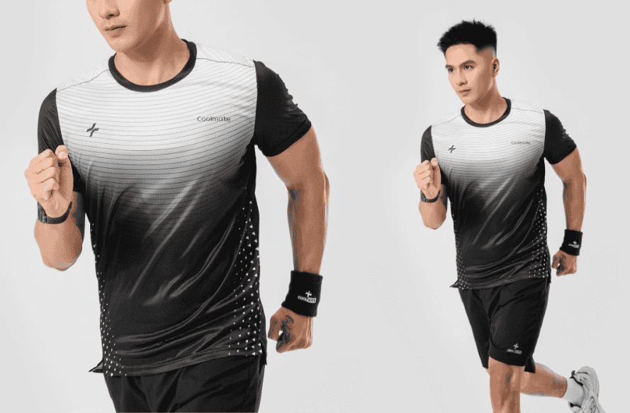 Tshirt chạy bộ nam Gradient