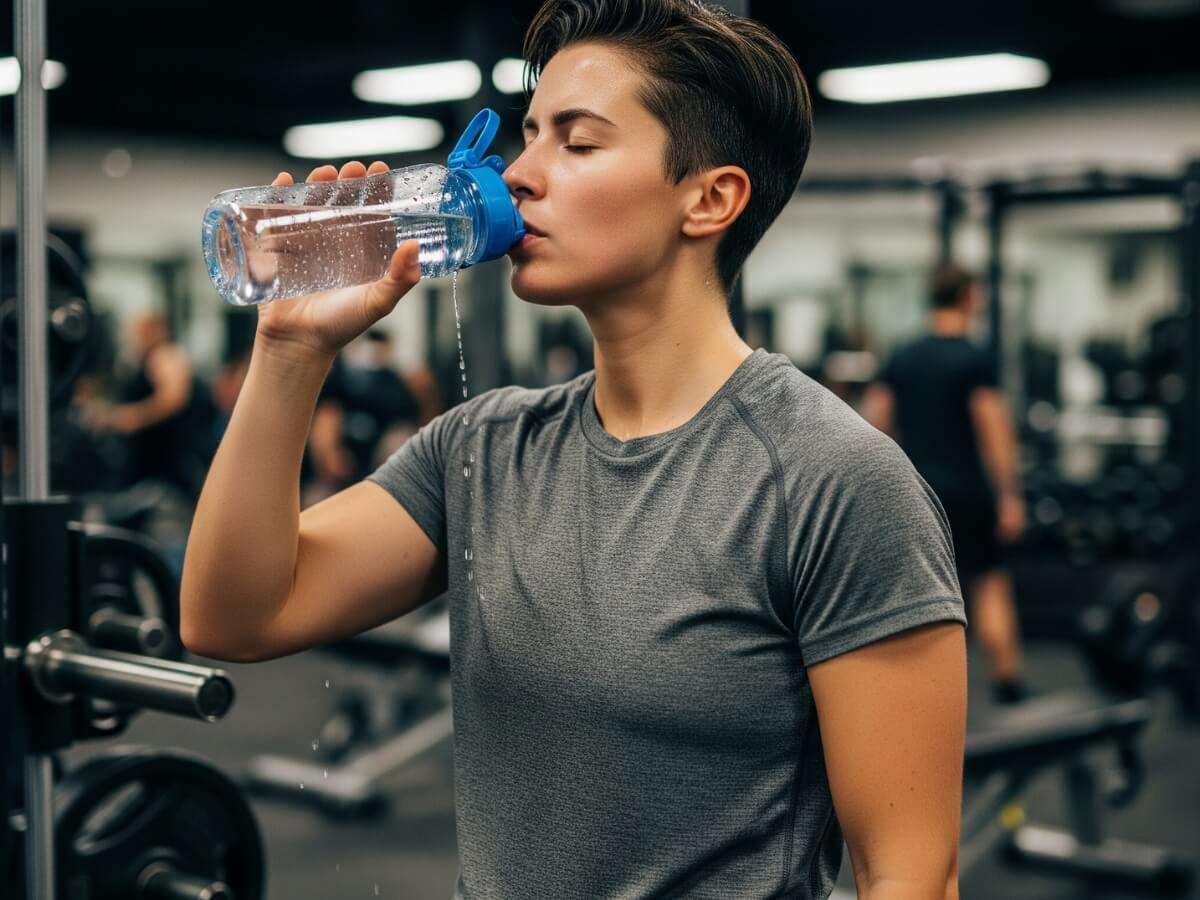 Lợi ích của việc uống nước đúng cách với người tập gym