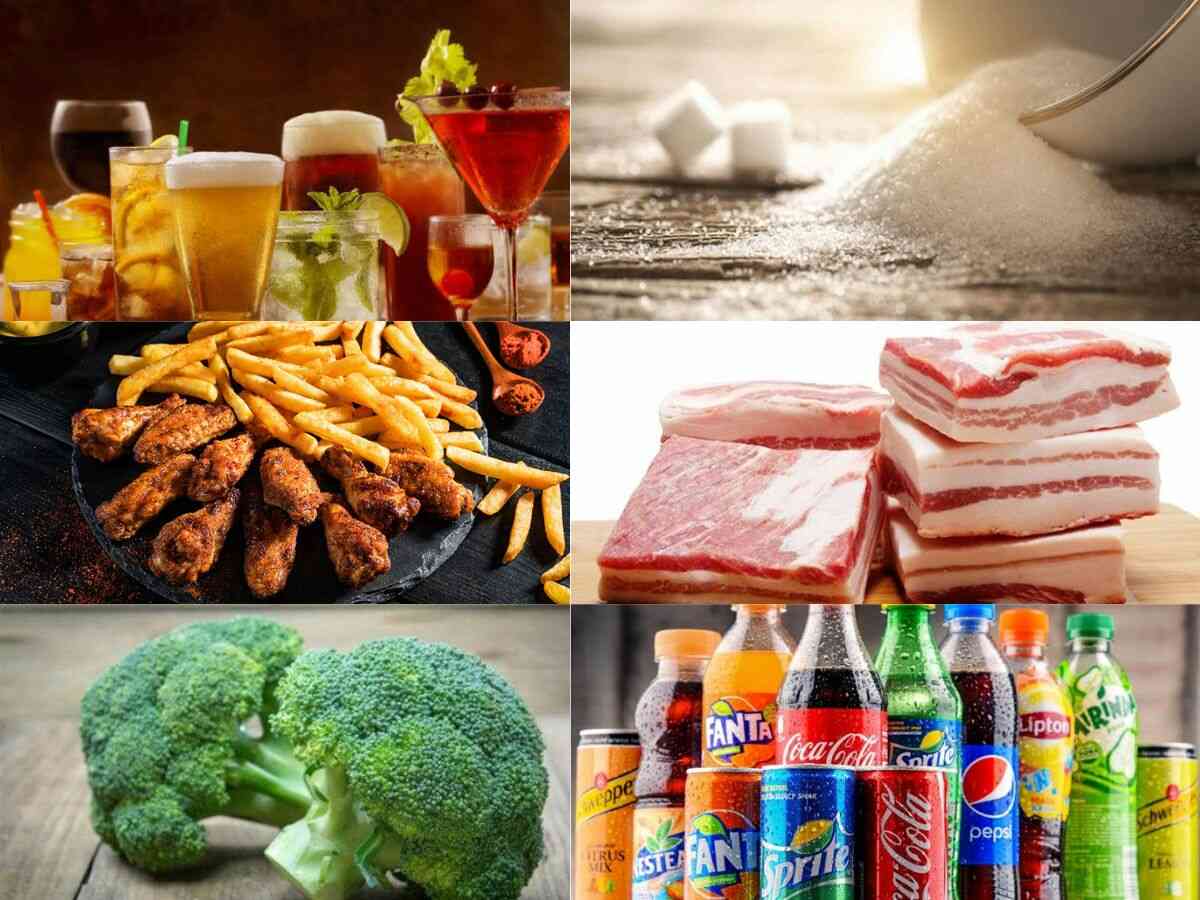 Hạn chế rượu, đường bổ sung, đồ chiên rán, thực phẩm khó tiêu và đồ uống có gas để tối ưu hóa tăng cơ giảm mỡ