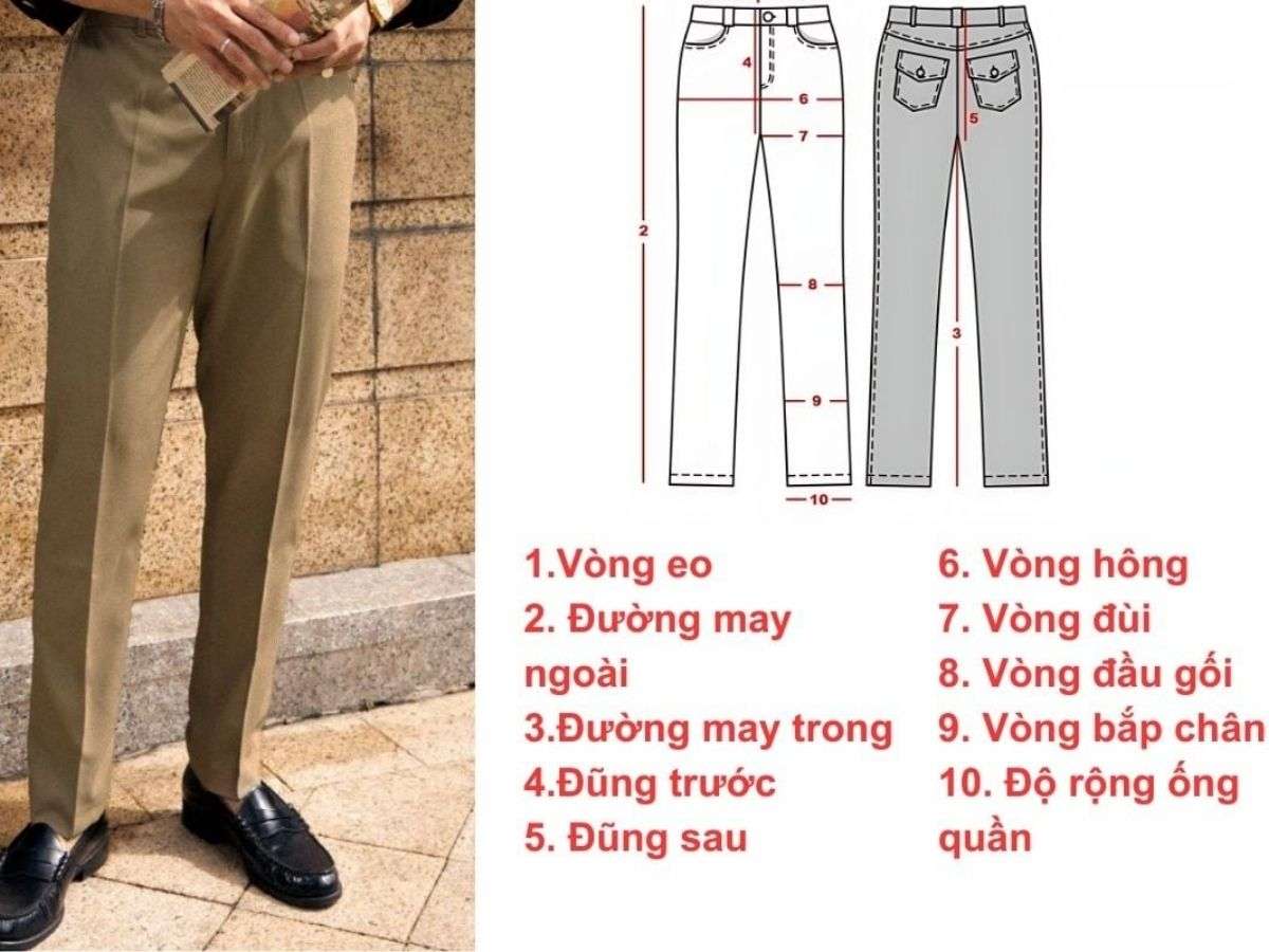 Bí Quyết Chọn Size Chuẩn và Độ Dài Ống Quần Phù Hợp