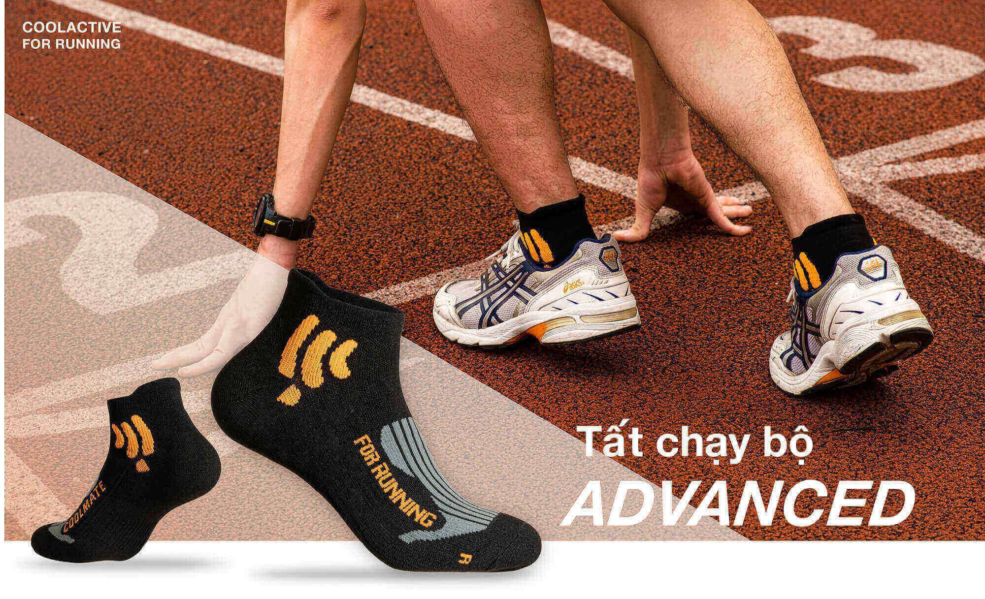 Tổng quan thiết kế Tất Nam chạy bộ Advanced Coolmate