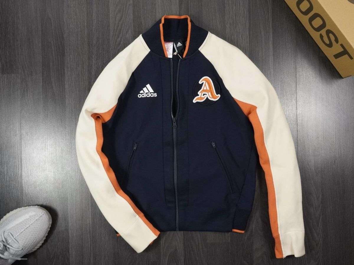 Áo khoác bomber hàng hiệu Adidas Men's Athletics Vrct Jacket Xanh Navy