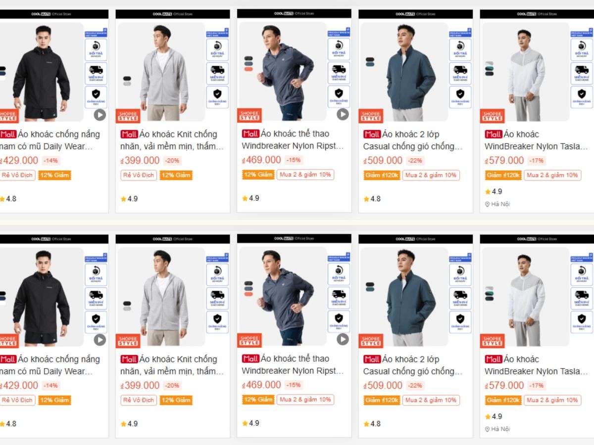 Coolmate cũng là nơi đáng tin cậy để mua áo khoác nam chất lượng