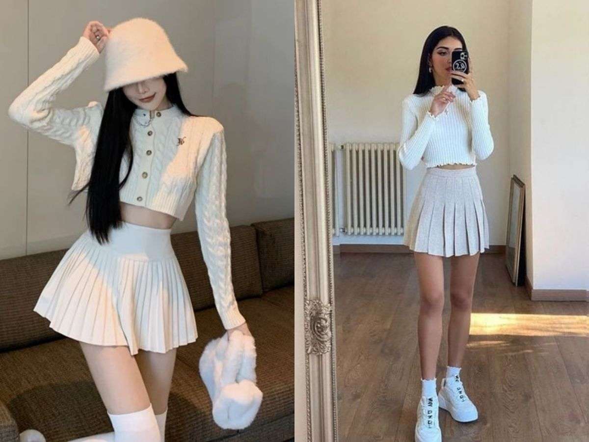 Chân váy tennis xếp ly nhỏ