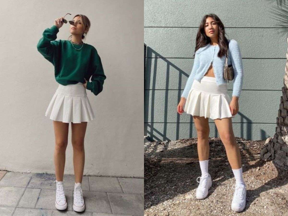 Chân váy tennis dáng chữ A