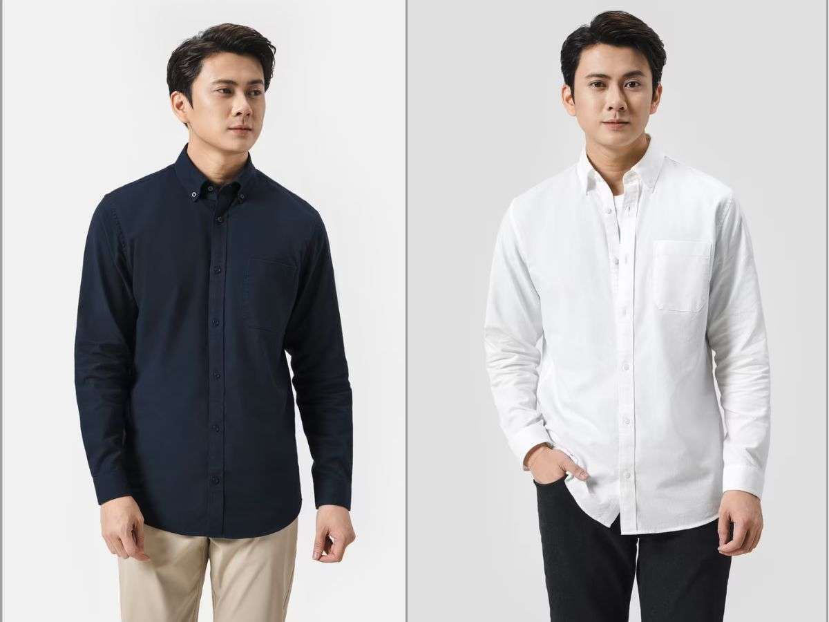 Phối với áo sơ mi của Coolmate
