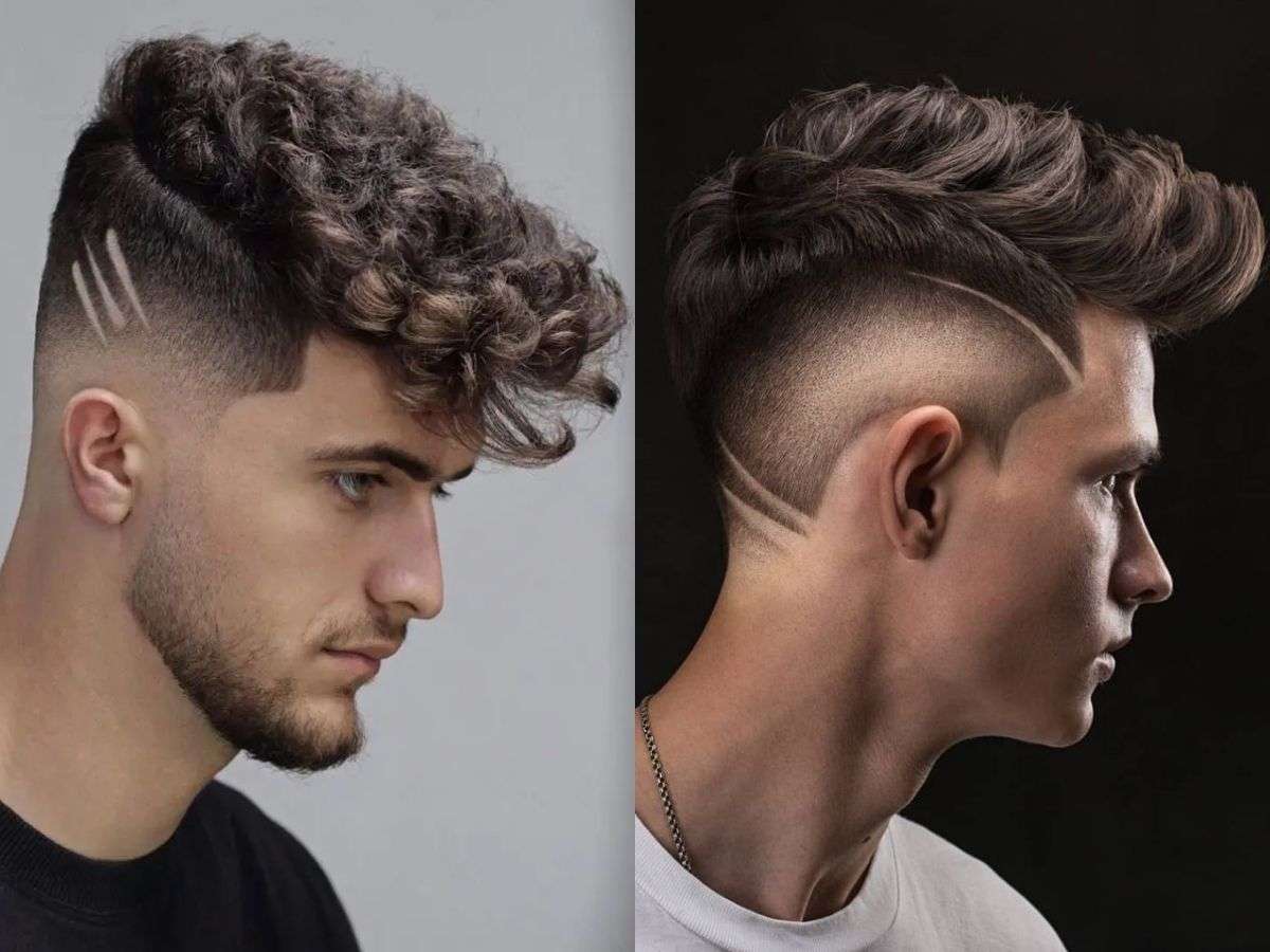 Tóc xoăn nam undercut