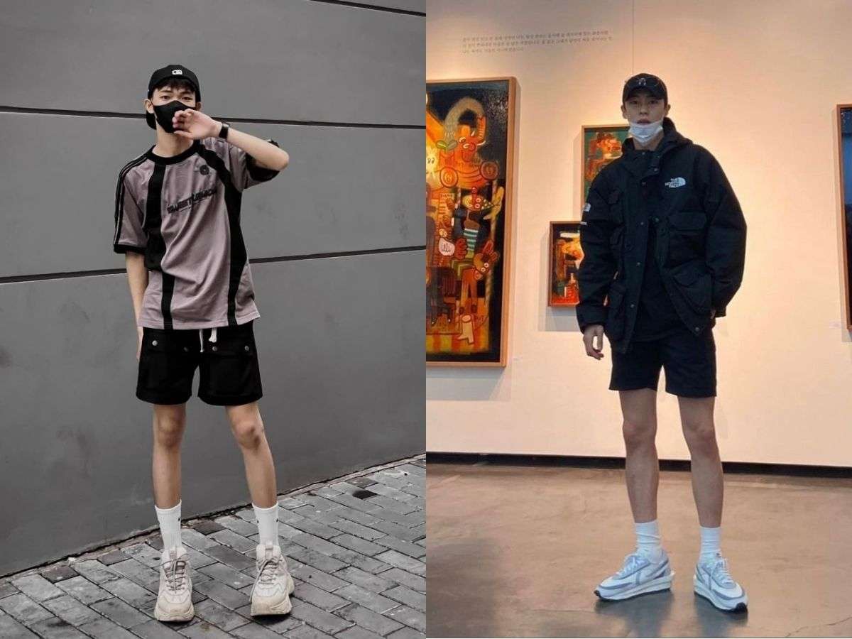 Phối quần bóng rổ phong cách streetwear