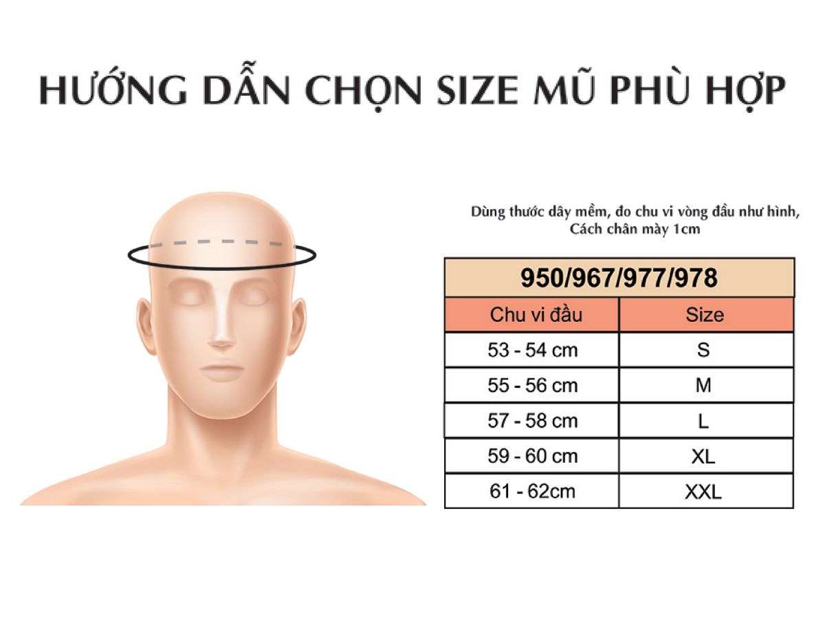 Hướng dẫn cách đo size mũ bảo hiểm đạp xe