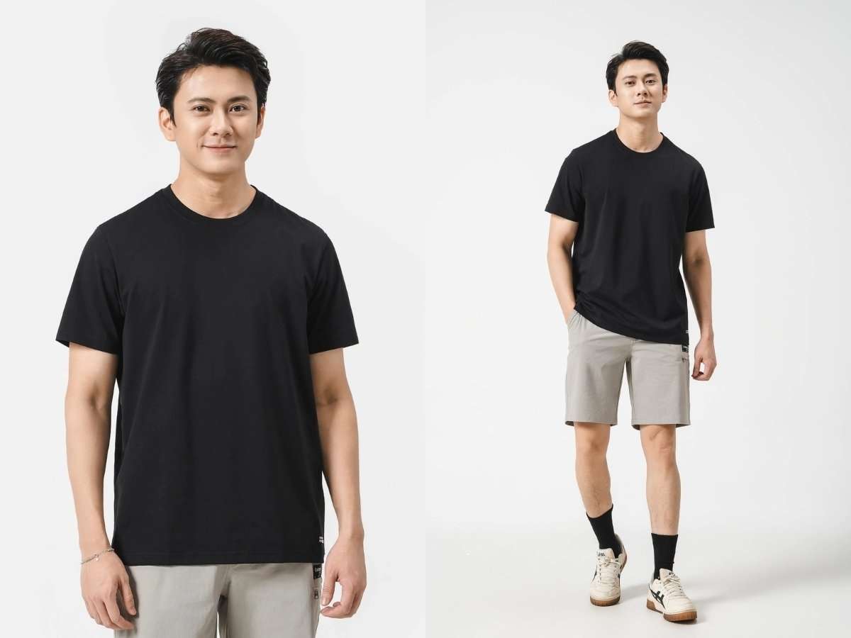 Áo thun basic tại Coolmate là món đồ cao cấp, dễ phối 