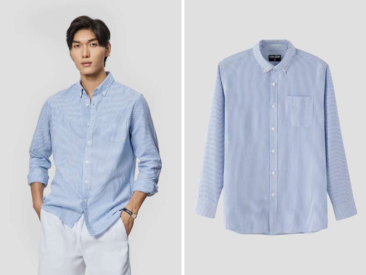 Áo sơ mi nam Casual kẻ sọc mang đến vẻ ngoài thanh lịch, hiện đại