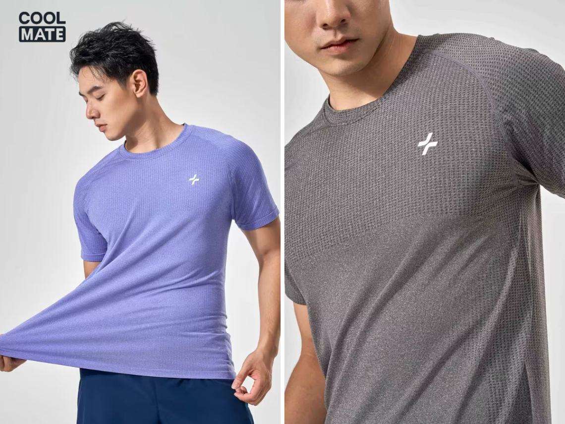 Áo Tshirt Training Seamless Body Mapping