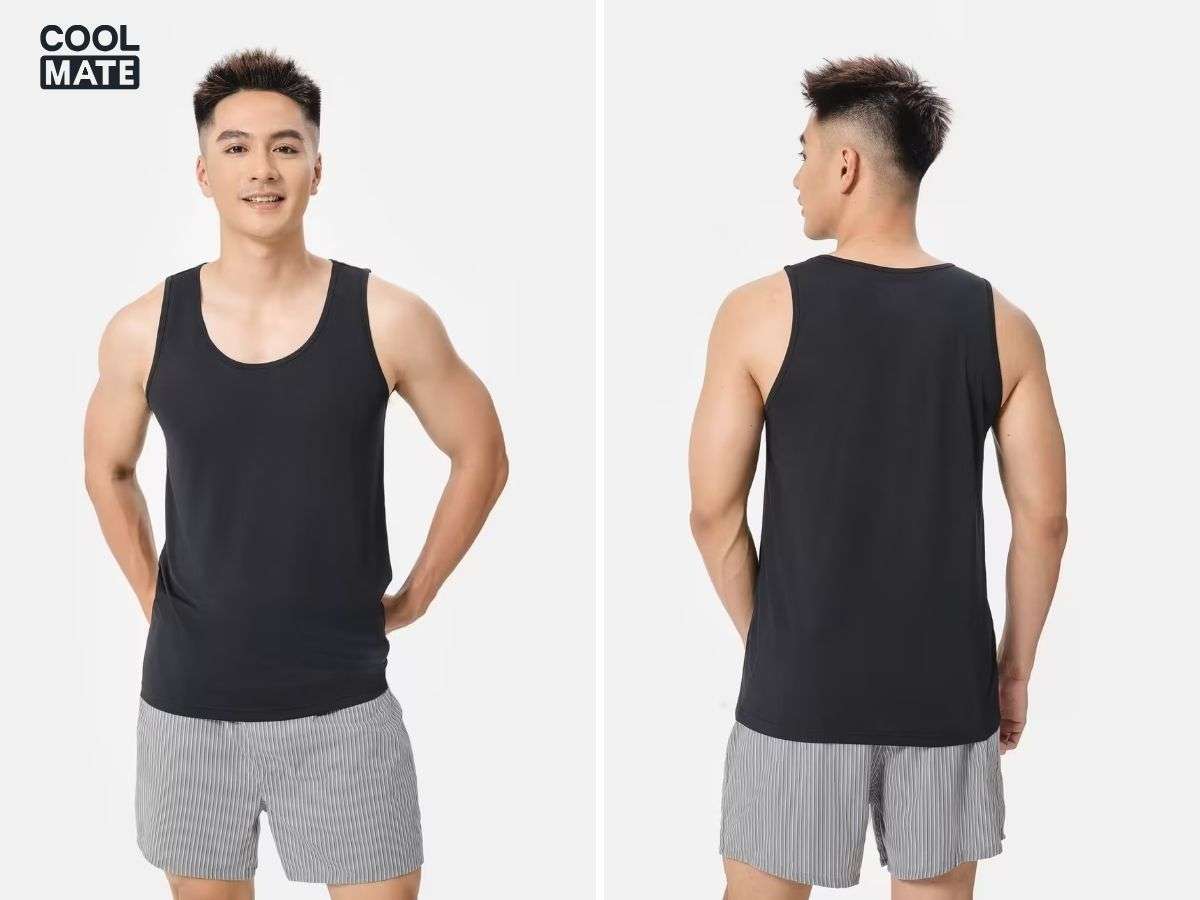 Áo ba lỗ nam mặc trong thoáng khí nhanh khô Excool