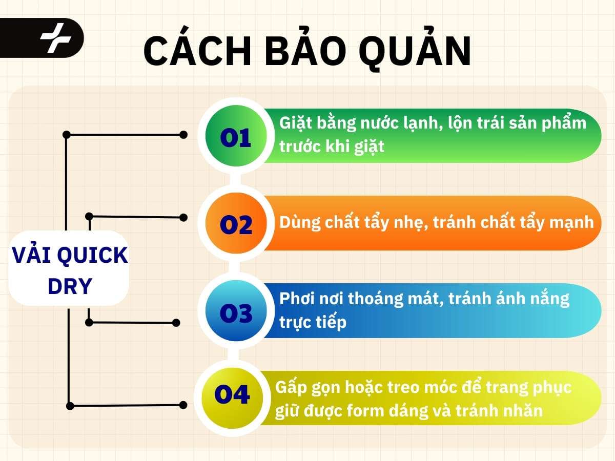 Bí quyết chăm sóc và bảo quản trang phục Quick Dry luôn bền đẹp như mới