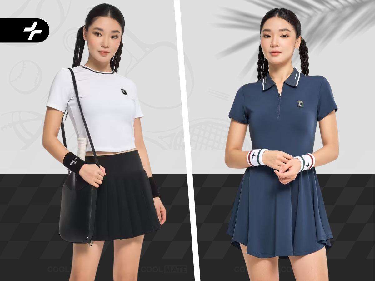 Váy đầm thể thao Coolmate cho nữ, thanh lịch, năng động.