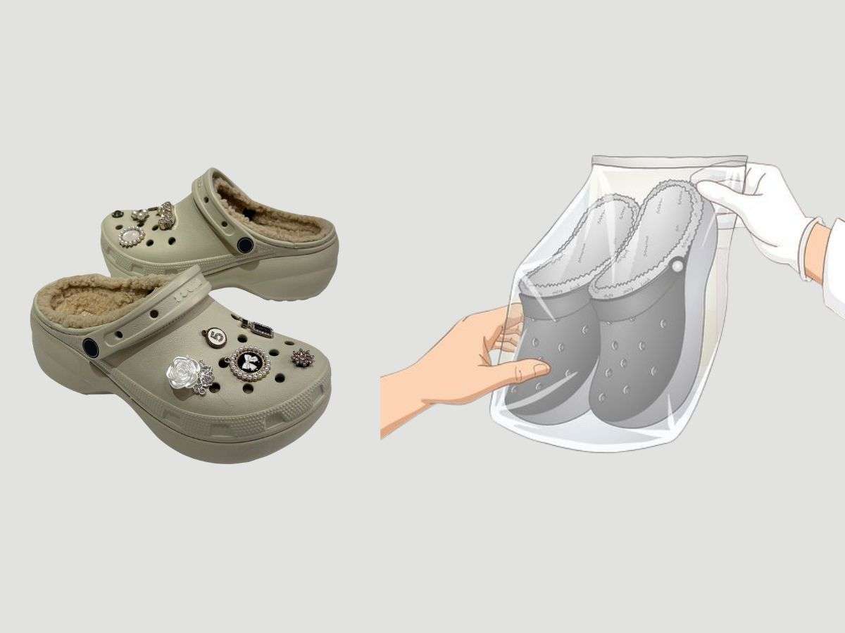 Hướng dẫn vệ sinh dép Crocs có lót lông