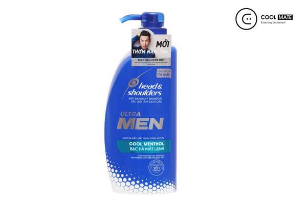 Dầu gội  nước hoa nam Head & Shoulders Ultra Men bạc hà mát lạnh 650ml 