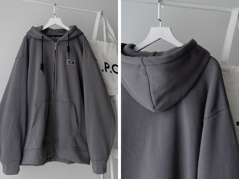 áo khoác hoodie zip local brand