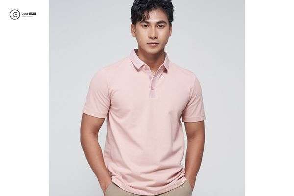 Áo polo nam màu hồng Banana Republic