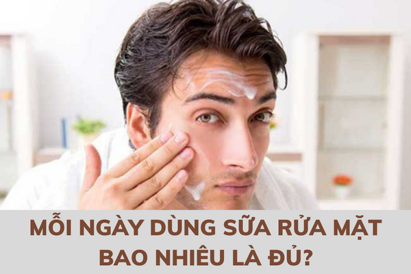 Mỗi ngày dùng sữa rửa mặt bao nhiêu là đủ? (Ảnh: Internet)