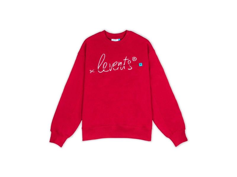 Áo sweater đỏ local brand Levents