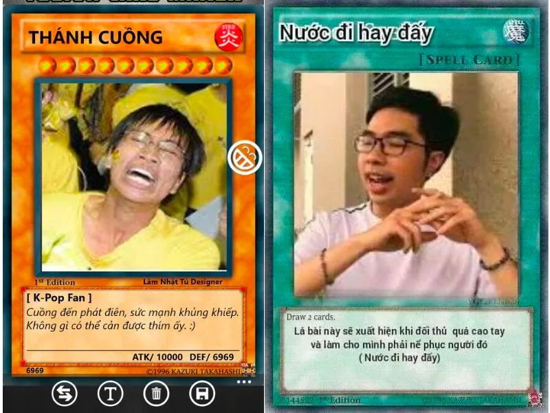 Yugioh card meme cực vui nhộn