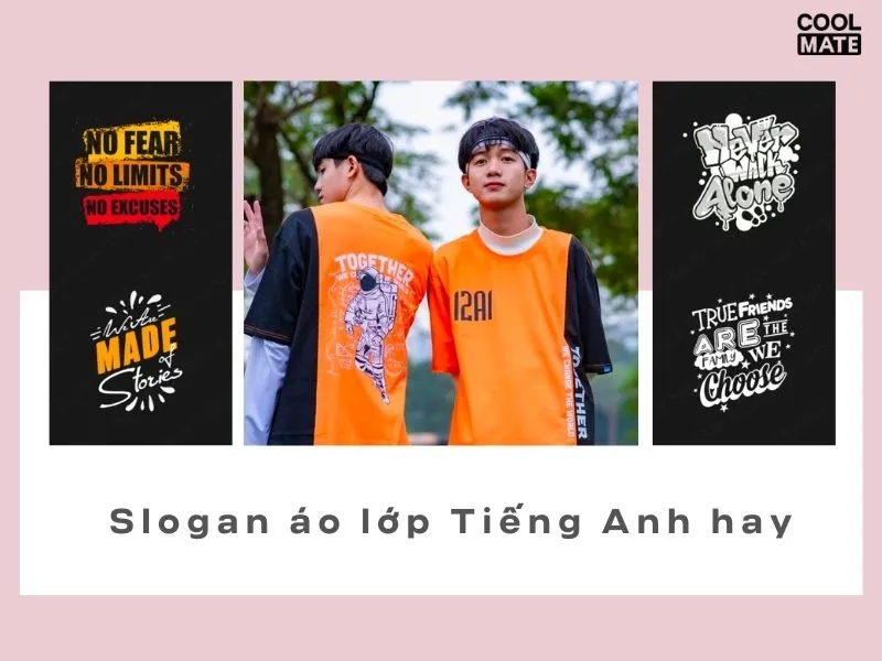 hình minh họa câu slogan áo lớp chất