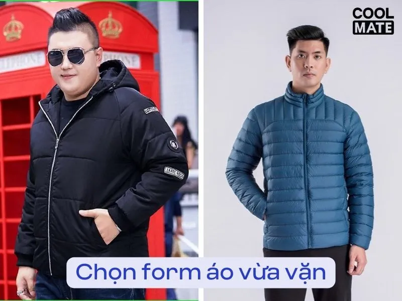 Chọn form áo regular fit, vừa vặn với cơ thể