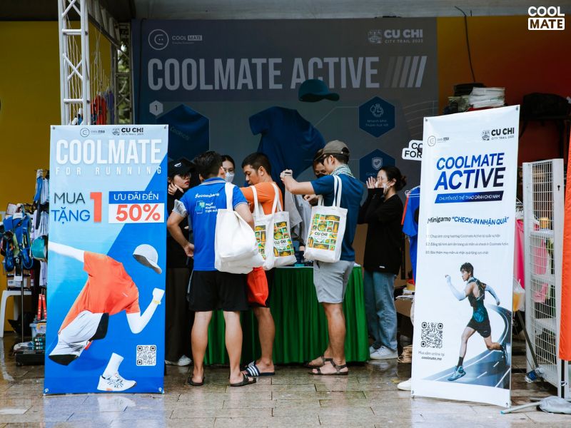 Coolmate mở gian hàng bán và giới thiệu sản phẩm tại sự kiện Củ Chi City Trail